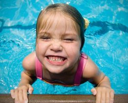 Holiday Swim Intensives Girl grinning
