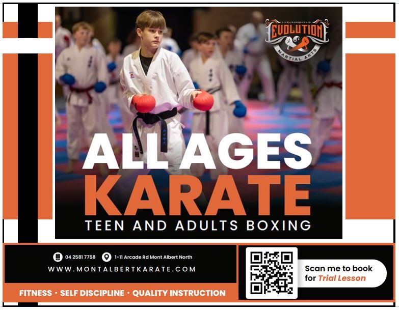 Evolution Karate’s Term 2 Booking Announcement Healthways Recreation
