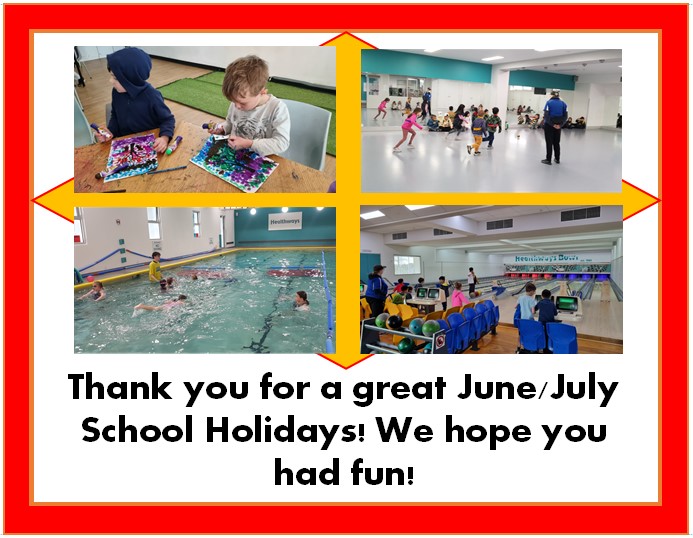Thanks for a great June/July School Holidays! Healthways Recreation