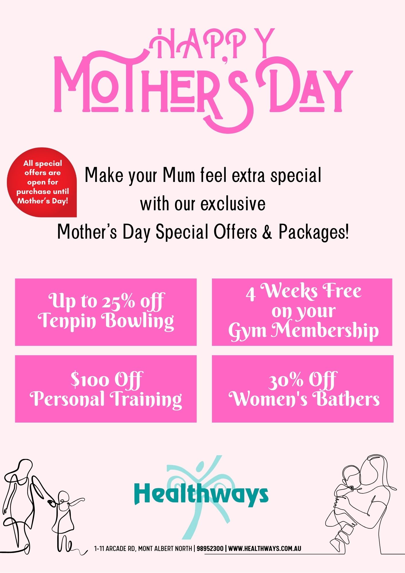 Mother's Day - SPECIAL OFFERS AND PACKAGES